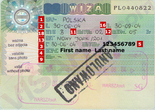 Polandia Visa
